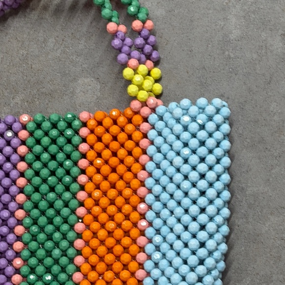 Colorful Beaded Tote Bag - Picture 2 of 3